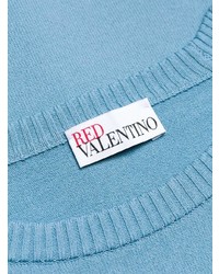 Maglione girocollo azzurro di RED Valentino