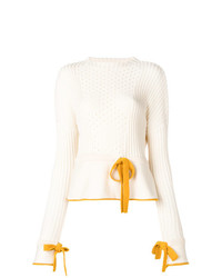 Maglione girocollo beige di Sonia Rykiel