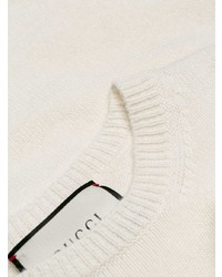 Maglione girocollo bianco di Gucci