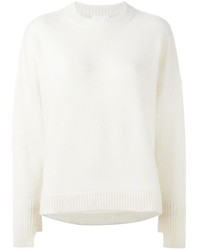 Maglione girocollo bianco di DKNY