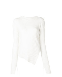 Maglione girocollo bianco di Helmut Lang