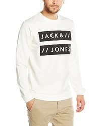 Maglione girocollo bianco di Jack & Jones