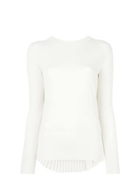 Maglione girocollo bianco di MM6 MAISON MARGIELA