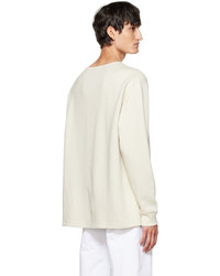 Maglione girocollo bianco di Lemaire