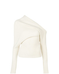 Maglione girocollo bianco di Roberto Cavalli