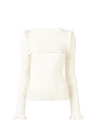 Maglione girocollo bianco di See by Chloe