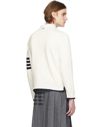Maglione girocollo bianco di Thom Browne