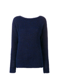 Maglione girocollo blu scuro di Chiara Bertani