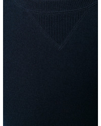 Maglione girocollo blu scuro di Laneus