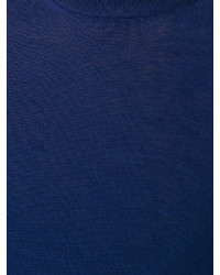 Maglione girocollo blu scuro di Salvatore Ferragamo