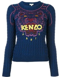 Maglione girocollo blu scuro di Kenzo