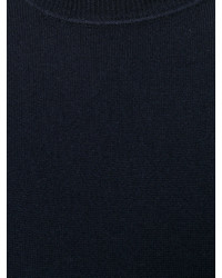 Maglione girocollo blu scuro di Massimo Alba