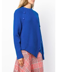 Maglione girocollo blu di Cédric Charlier