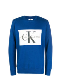 Maglione girocollo blu di CK Jeans