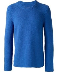 Maglione girocollo blu di Maison Martin Margiela
