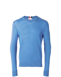 Maglione girocollo blu di Moncler