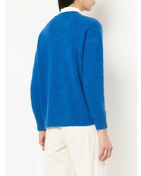 Maglione girocollo blu di Coohem
