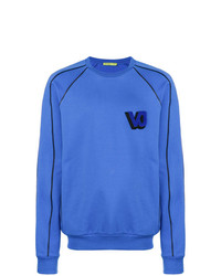 Maglione girocollo blu di Versace Jeans