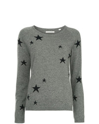 Maglione girocollo con stelle grigio di Chinti & Parker