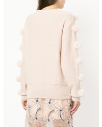 Maglione girocollo decorato beige di Alice McCall