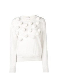 Maglione girocollo decorato bianco di Comme Des Garçons Girl
