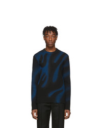Maglione girocollo effetto tie-dye nero di Balenciaga