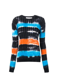 Maglione girocollo effetto tie-dye nero di Victoria Victoria Beckham