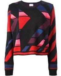 Maglione girocollo geometrico multicolore di Lala Berlin