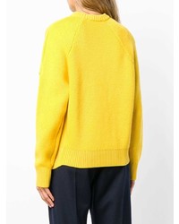 Maglione girocollo giallo di Cédric Charlier