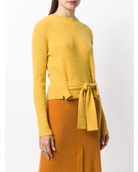 Maglione girocollo giallo di Cashmere In Love