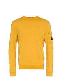 Maglione girocollo giallo di CP Company