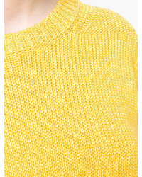 Maglione girocollo giallo di Closed