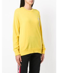 Maglione girocollo giallo di Laneus