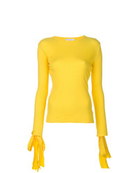 Maglione girocollo giallo di JW Anderson