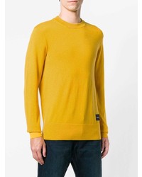 Maglione girocollo giallo di Calvin Klein