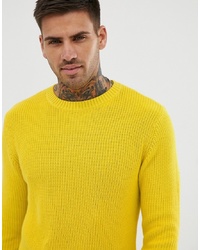 Maglione girocollo giallo di Pull&Bear