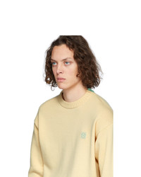 Maglione girocollo giallo di Loewe