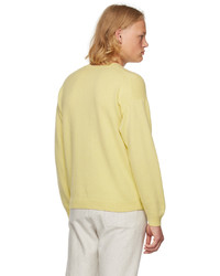 Maglione girocollo giallo di Auralee