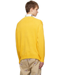 Maglione girocollo giallo di Junya Watanabe