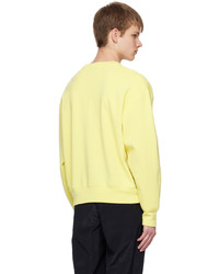 Maglione girocollo giallo di Solid Homme