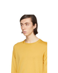 Maglione girocollo giallo di Lanvin