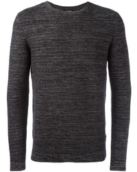 Maglione girocollo grigio scuro di Calvin Klein