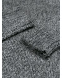 Maglione girocollo grigio scuro di Moncler