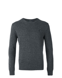 Maglione girocollo grigio scuro di Polo Ralph Lauren