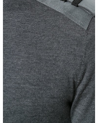 Maglione girocollo grigio scuro di Neil Barrett