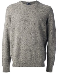 Maglione girocollo grigio di Drumohr