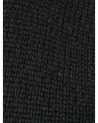 Maglione girocollo in mohair nero di Balmain