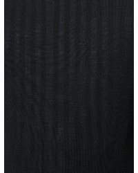 Maglione girocollo lavorato a maglia nero di Jil Sander