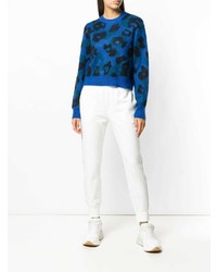Maglione girocollo leopardato blu di Rag & Bone