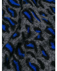 Maglione girocollo leopardato grigio scuro di Kenzo